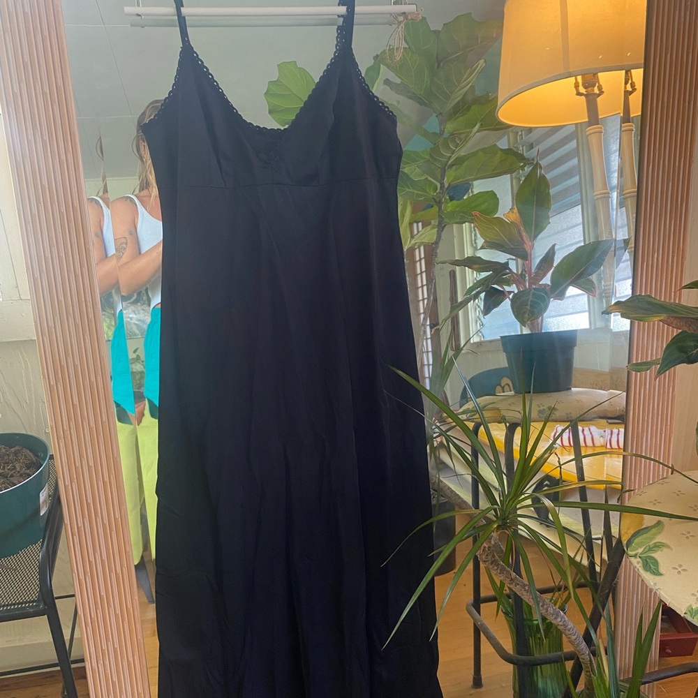 Black maxi dress